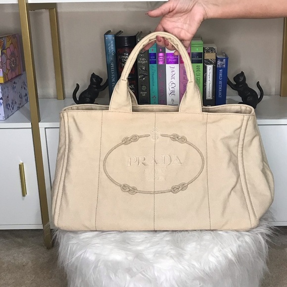 Prada Canapa Canvas Bag 😍 - Picture 1 of 12